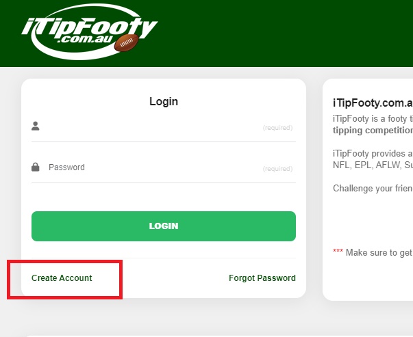 create account